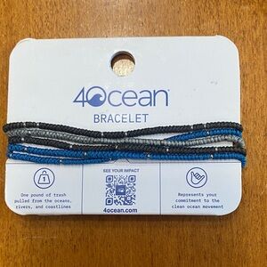 4 Ocean Bracelet. Represents your commitment to the clean Ocean Movement. NWT